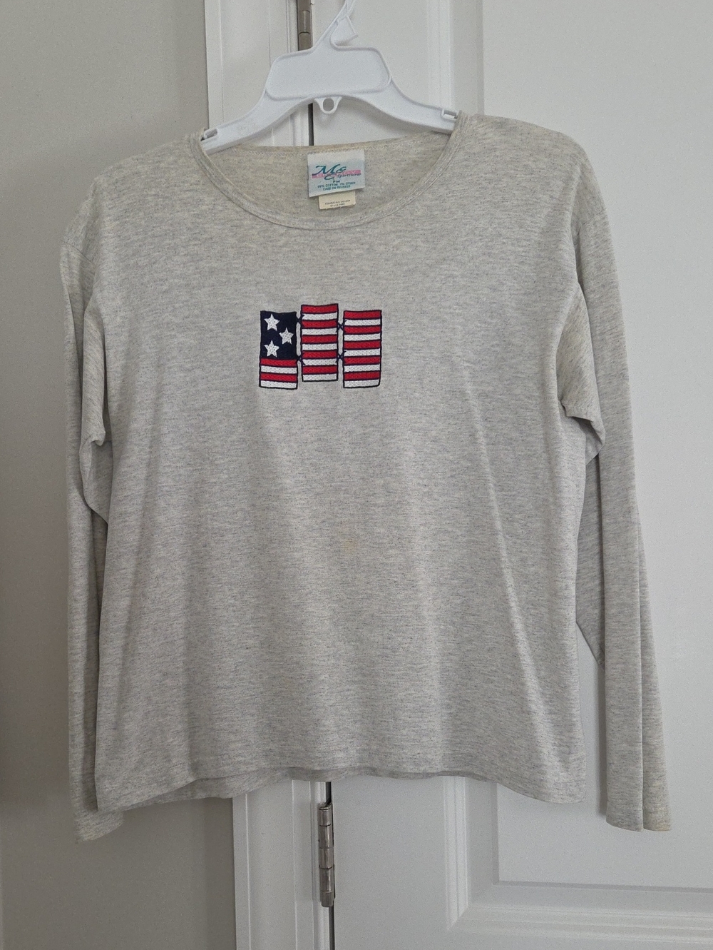 Vintage Americana MC Energy Gray Long-Sleeve Tee Petite Medium